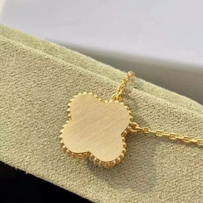 [Vera  Jewelry]CLOVER 15MM DIAMOND TURQUOISE NECKLACE