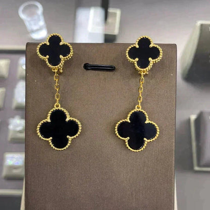 [Vera Jewelry]CLOVER 2 MOTIFS  EARRINGS (MULTIPLE CHOICESC