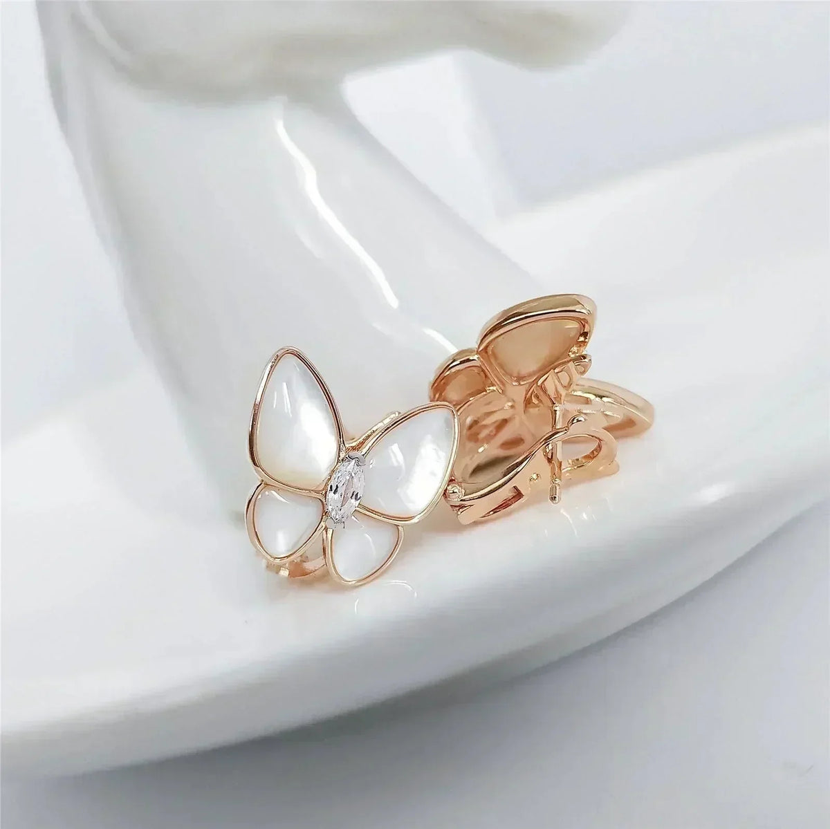 [Vera Jewelry]BUTTERFLY MOP DIAMOND EARRINGS
