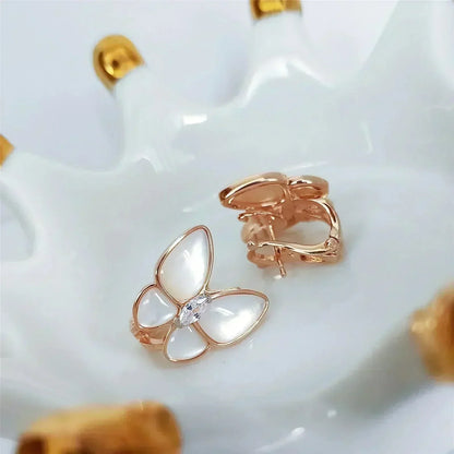 [Vera Jewelry]BUTTERFLY MOP DIAMOND EARRINGS