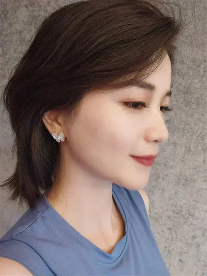 [Vera Jewelry]BUTTERFLY MOP DIAMOND EARRINGS