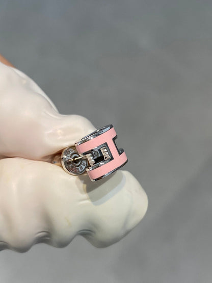 [Vera Jewelry]MINI POP H SILBER OHRRINGE PINK