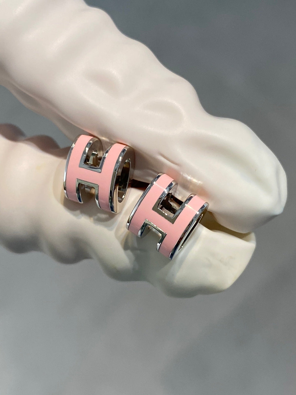 [Vera Jewelry]MINI POP H SILBER OHRRINGE PINK
