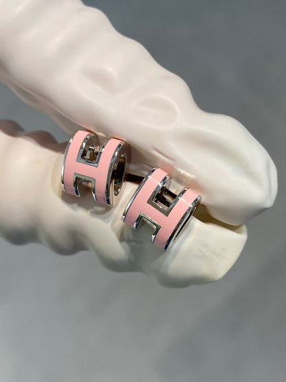 [Vera Jewelry]MINI POP H SILBER OHRRINGE PINK