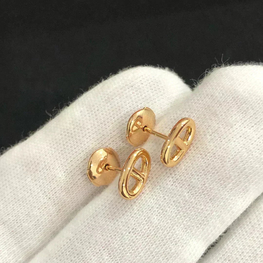 [Vera  Jewelry]CHAINE SMALL EARRINGS GOLD AND SILVER
