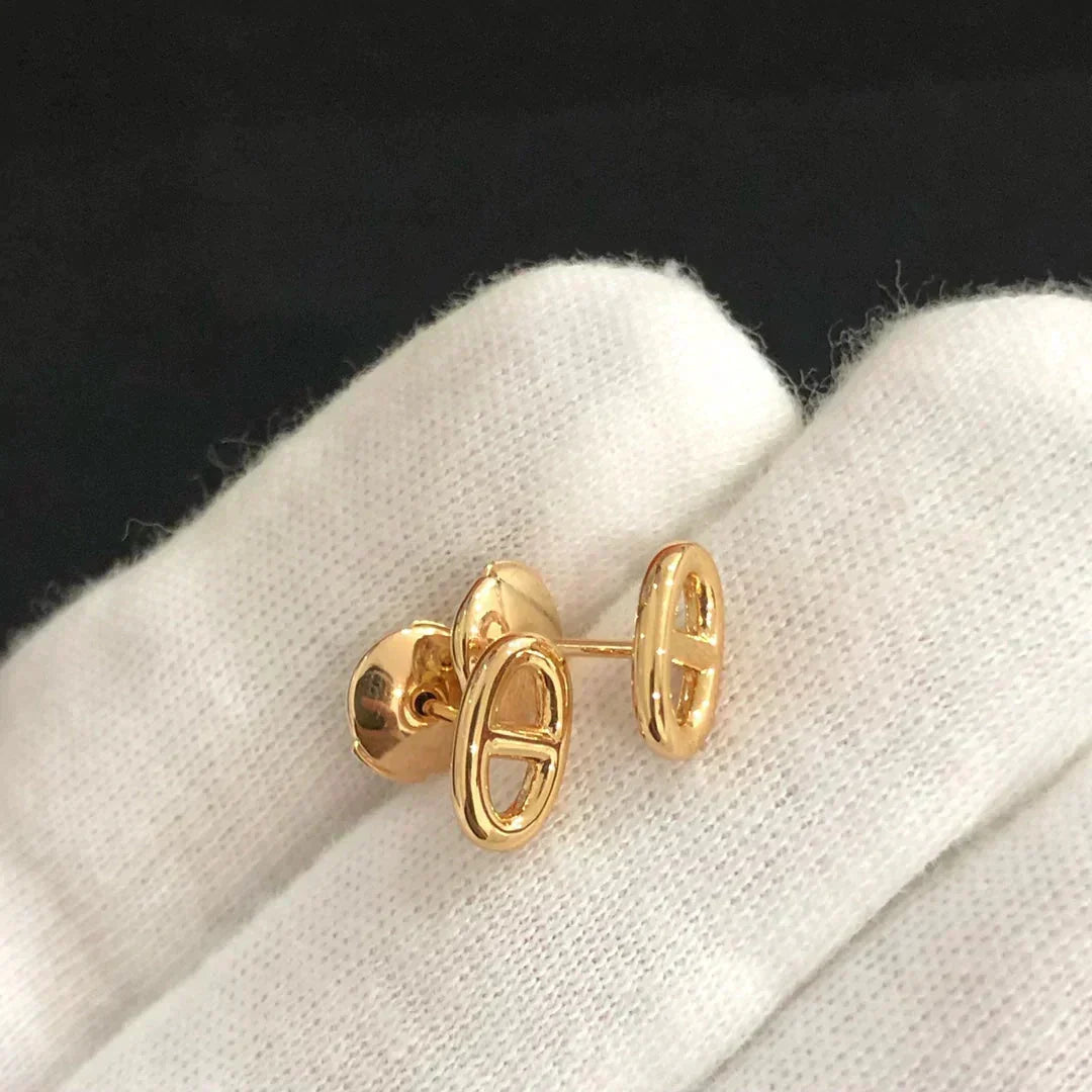 [Vera  Jewelry]CHAINE SMALL EARRINGS GOLD AND SILVER