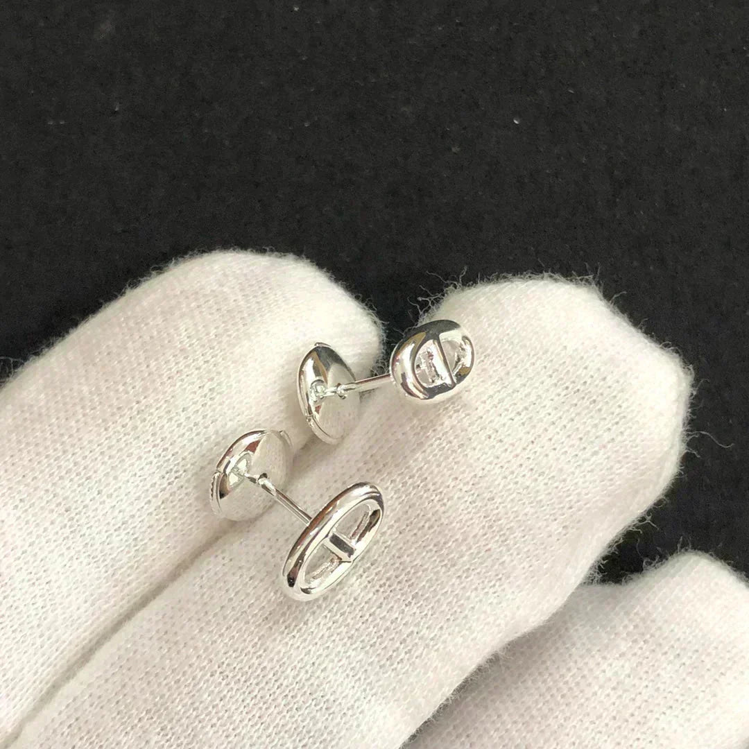 [Vera  Jewelry]CHAINE SMALL EARRINGS GOLD AND SILVER