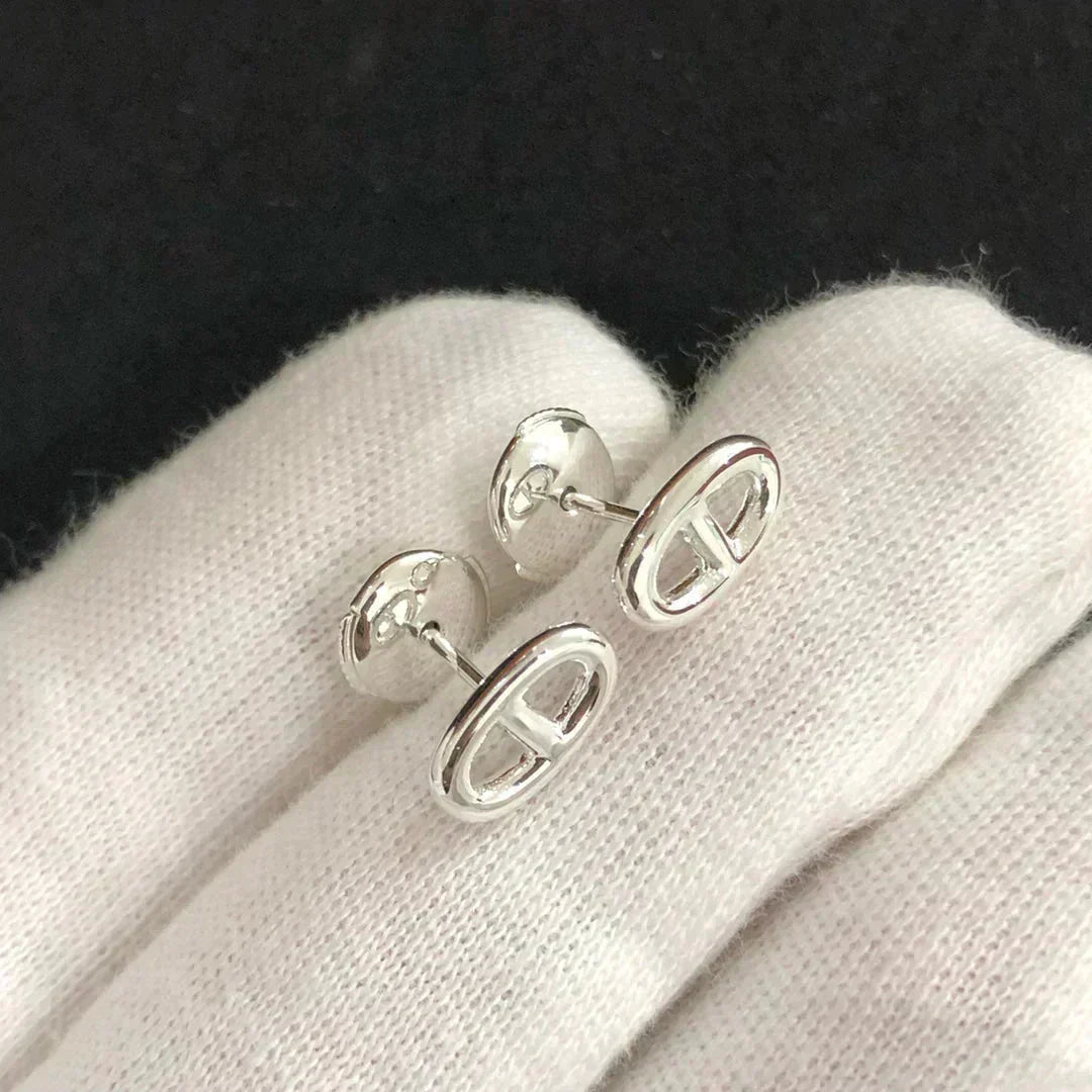 [Vera  Jewelry]CHAINE SMALL EARRINGS GOLD AND SILVER