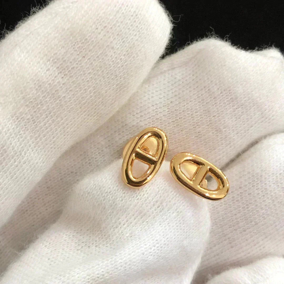 [Vera  Jewelry]CHAINE SMALL EARRINGS GOLD AND SILVER
