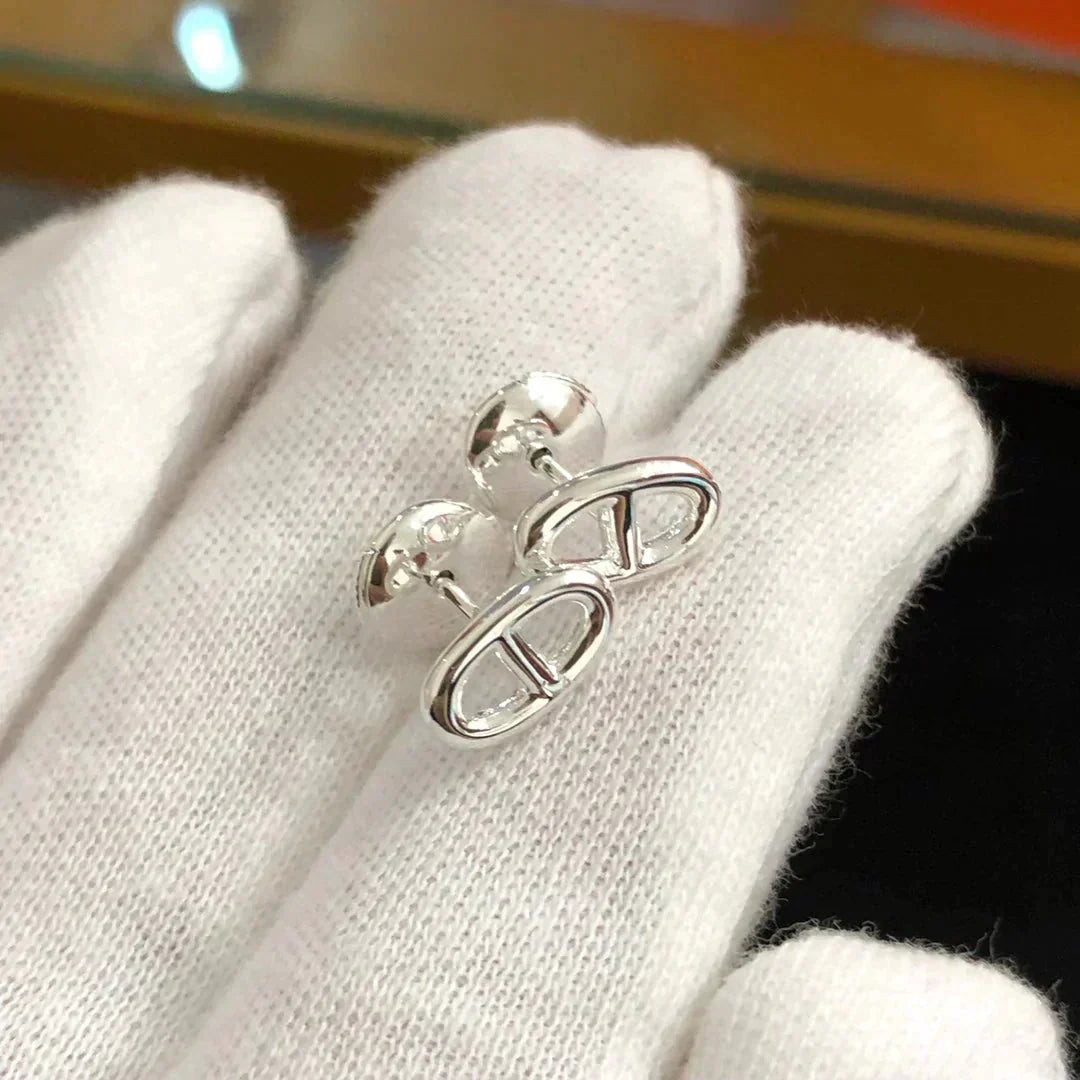 [Vera  Jewelry]CHAINE SMALL EARRINGS GOLD AND SILVER