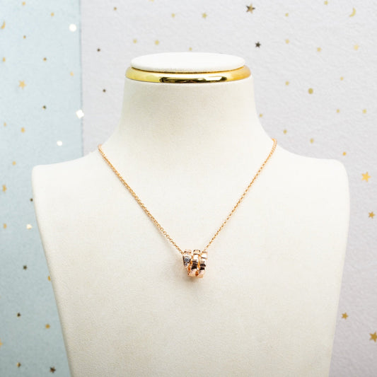 [Vera]SERPENTI-HALSKETTE AUS ROSÉGOLD MIT DIAMANTEN