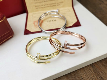 [Vera Jewelry]ジュスト ブレスレット 3.5MM ダブルロウ ダイヤモンド