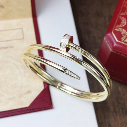 [Vera Jewelry]ジュスト ブレスレット 3.5MM ダブルロウ ダイヤモンド