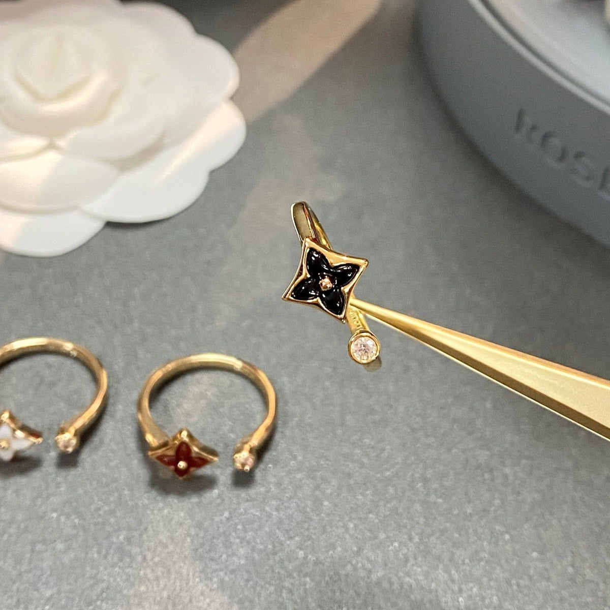 [Vera  Jewelry]STAR 1 DIAMOND OPEN RING