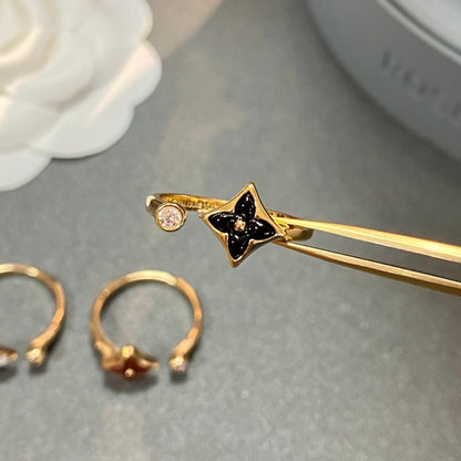 [Vera  Jewelry]STAR 1 DIAMOND OPEN RING