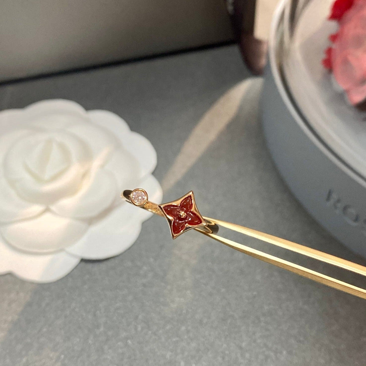[Vera  Jewelry]STAR 1 DIAMOND OPEN RING