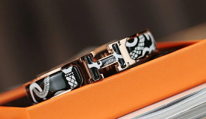 [Vera Jewelry]H TARTAN BRACELET 12MM