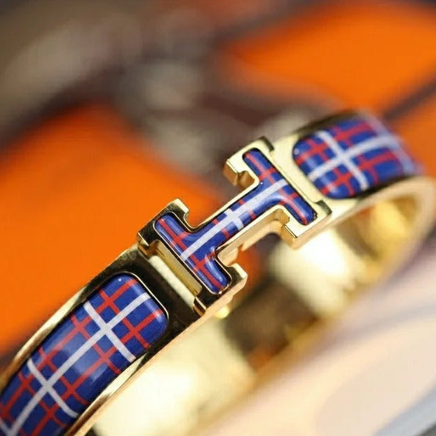 [Vera Jewelry]H TARTAN BRACELET 12MM