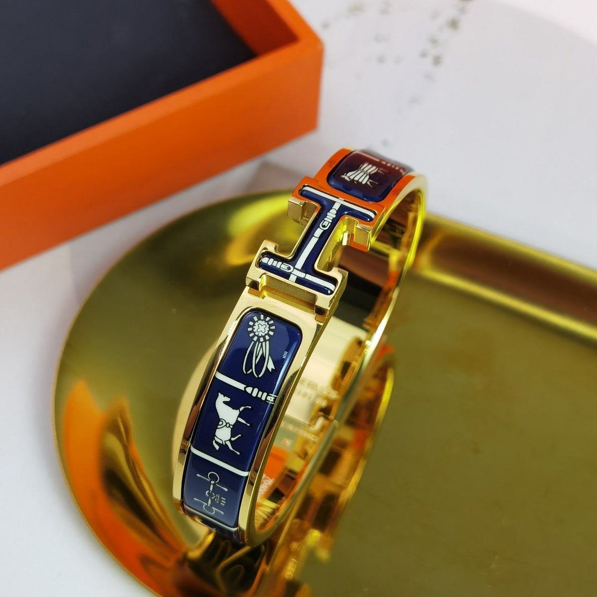 [Vera Jewelry]H COUVERTURES DARK BLUE BRACELET