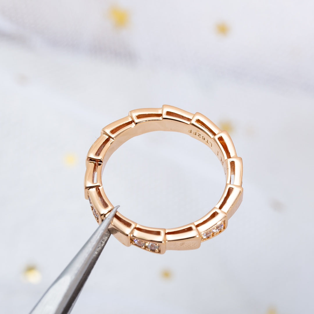 [Vera]SERPENTI RING PINK GOLD  3MM