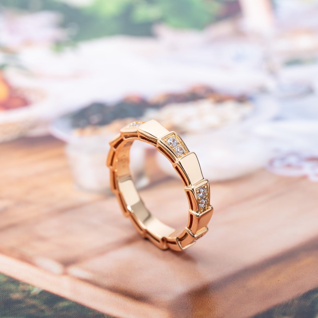 [Vera]SERPENTI RING PINK GOLD  3MM