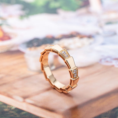 [Vera]SERPENTI RING PINK GOLD  3MM