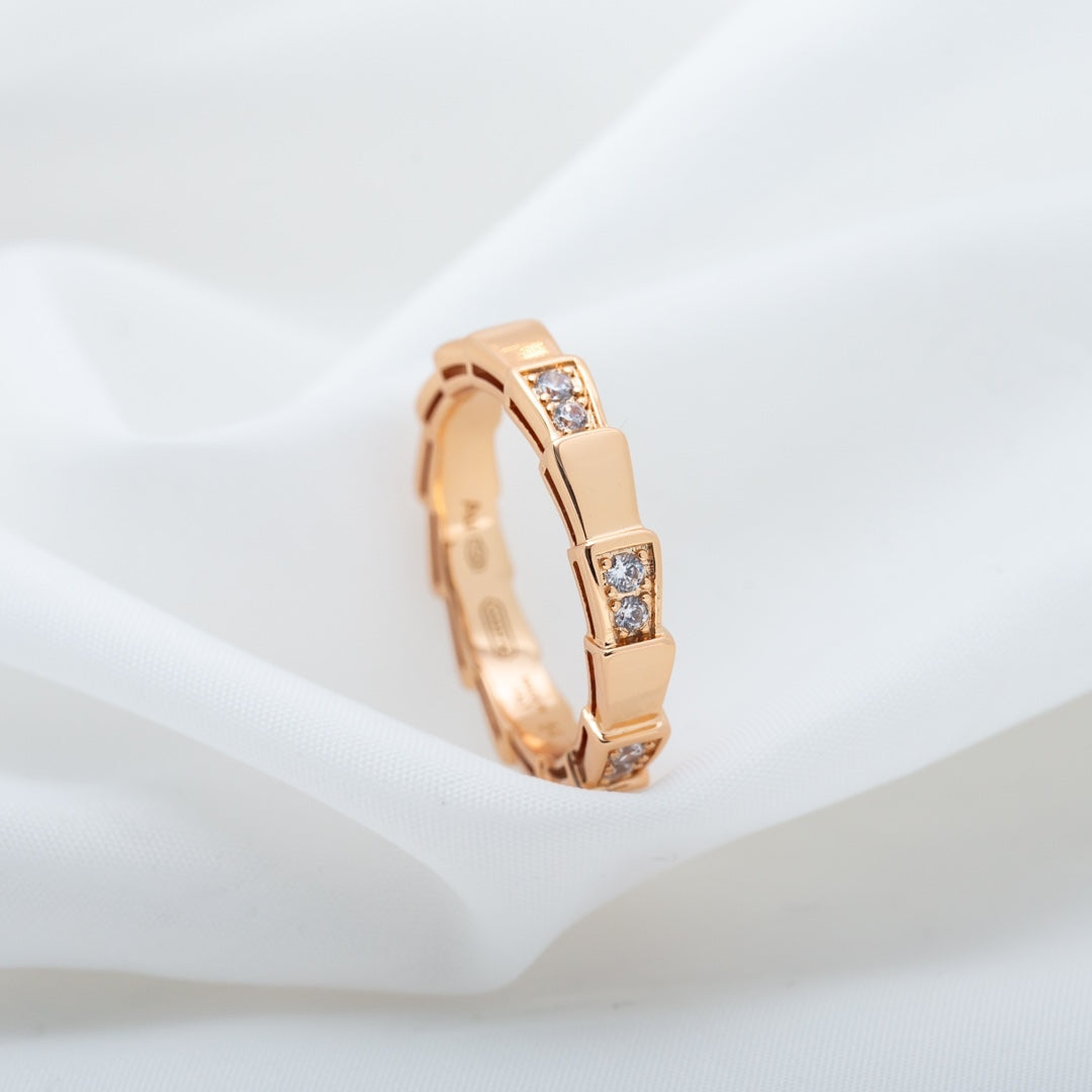 [Vera]SERPENTI RING PINK GOLD  3MM