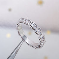[Vera Jewelry]SERPENTI RING SILVER DIAMOND PAVED 3MM