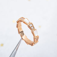 [Vera Jewelry]SERPENTI RING PINK GOLD DIAMOND MOP 3MM