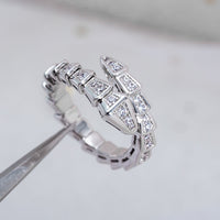 [Vera Jewelry]SERPENTI RING SILVER DIAMOND PAVED 4MM
