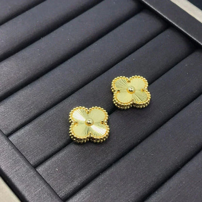 [Vera  Jewelry]CLOVER MINI 9.5MM LASER EARRINGS