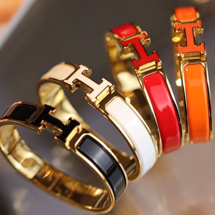[Vera Jewelry]H BRACELET 12MM GOLD