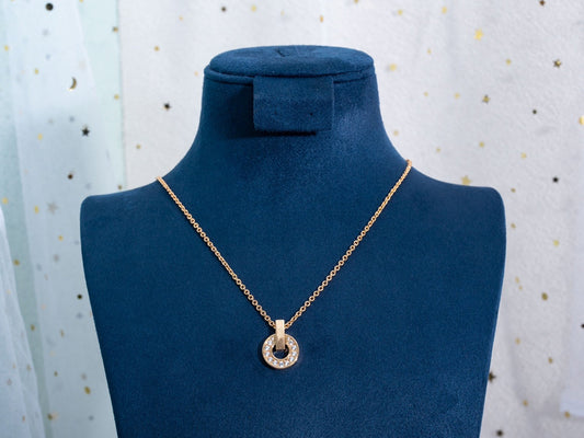 [Vera]GARI NECKLACE PINK GOLD DIAMOND