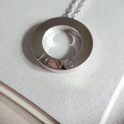 [Vera  Jewelry]LOVE NECKLACE ADJUSTABLE SILVER