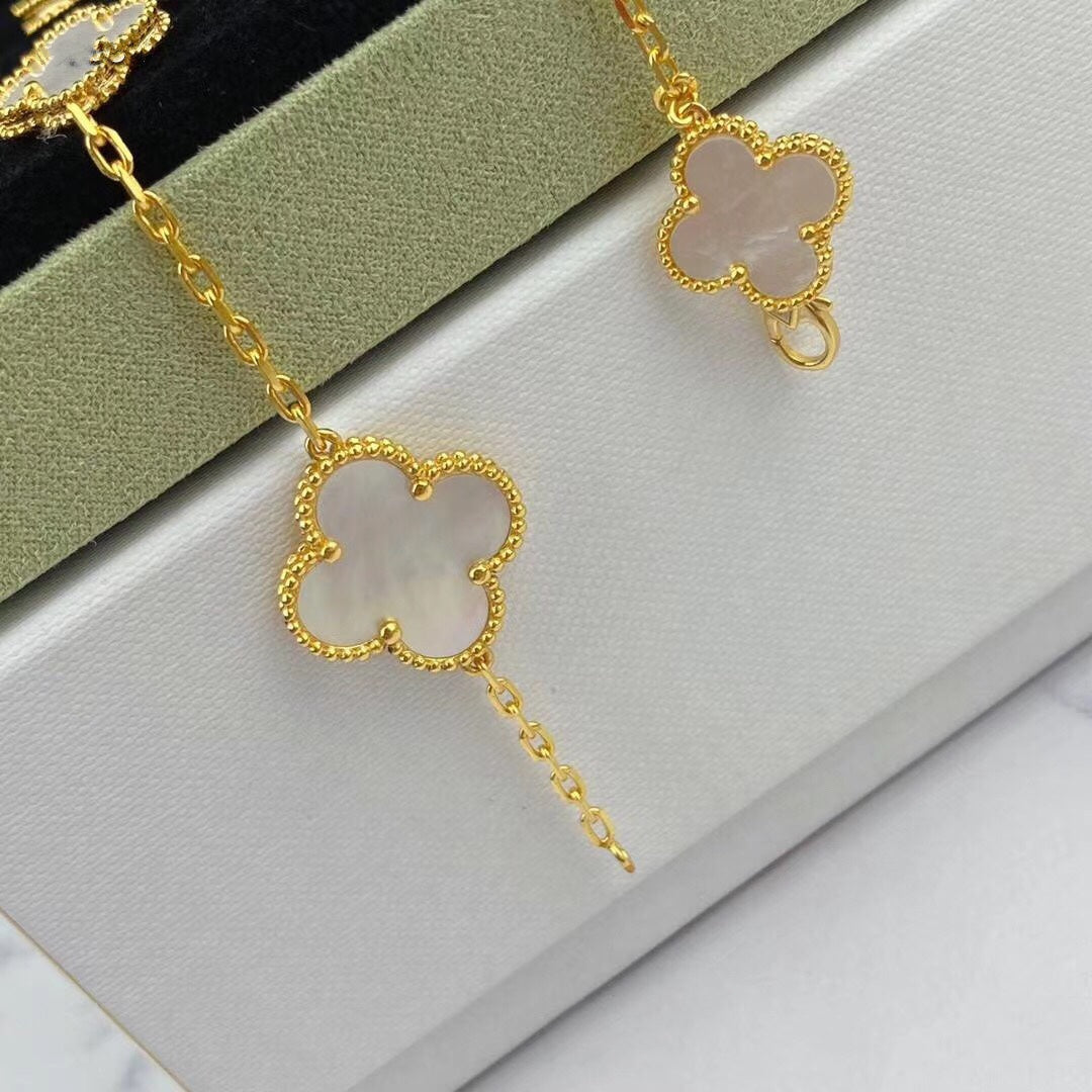 [Vera Jewelry]MAGIC CLOVER MOP GOLD BRACELET 5 MOTIFS
