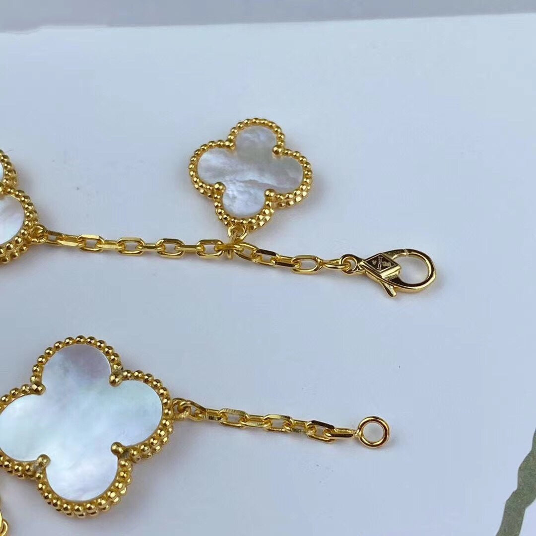 [Vera Jewelry]MAGIC CLOVER MOP GOLD BRACELET 5 MOTIFS