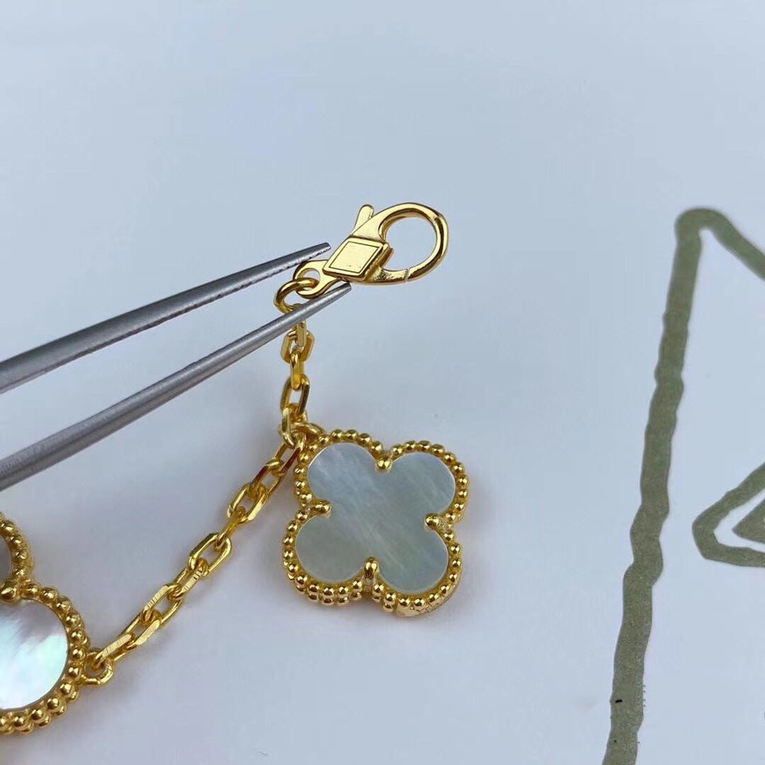 [Vera Jewelry]MAGIC CLOVER MOP GOLD BRACELET 5 MOTIFS