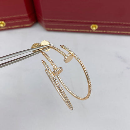 [Vera  Jewelry]JUSTE EARRINGS FULL DIAMONDS 1.8MM