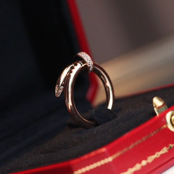 [Vera  Jewelry]JUSTE RING 2.65MM PINK GOLD DIAMOND