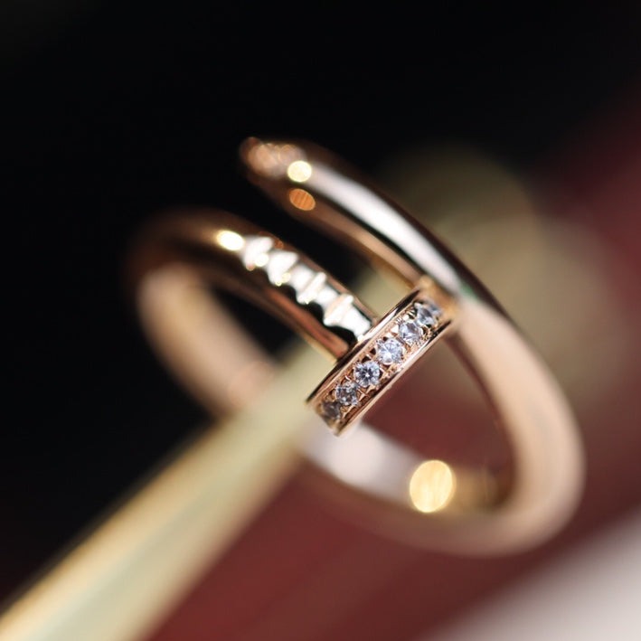 [Vera  Jewelry]JUSTE RING 2.65MM PINK GOLD DIAMOND