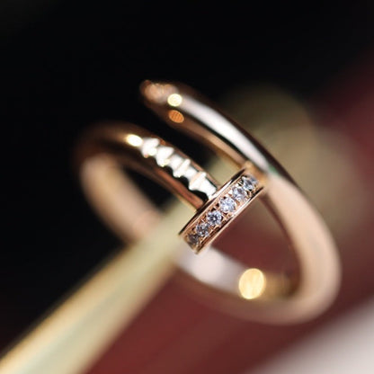 [Vera  Jewelry]JUSTE RING 2.65MM PINK GOLD DIAMOND