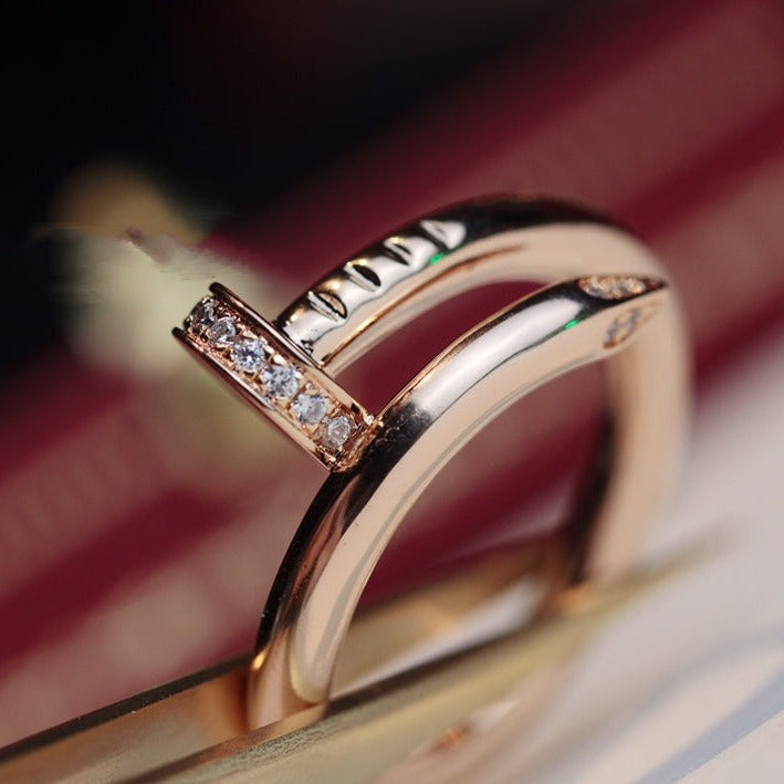 [Vera  Jewelry]JUSTE RING 2.65MM PINK GOLD DIAMOND