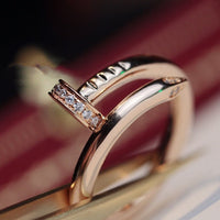 [Vera Jewelry]JUSTE RING 2.65MM PINK GOLD DIAMOND