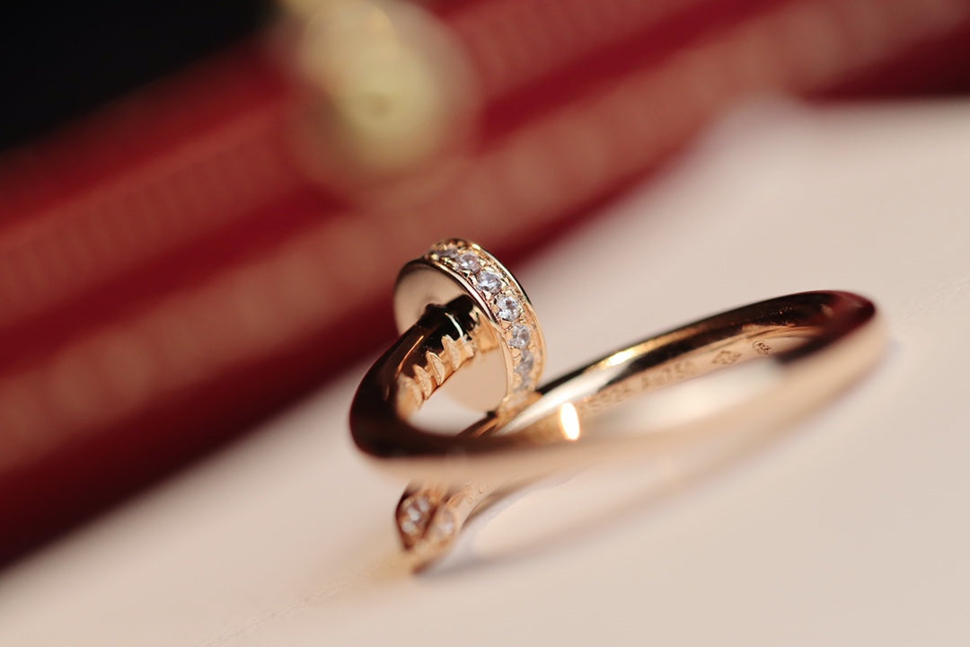 [Vera  Jewelry]JUSTE RING 2.65MM PINK GOLD DIAMOND