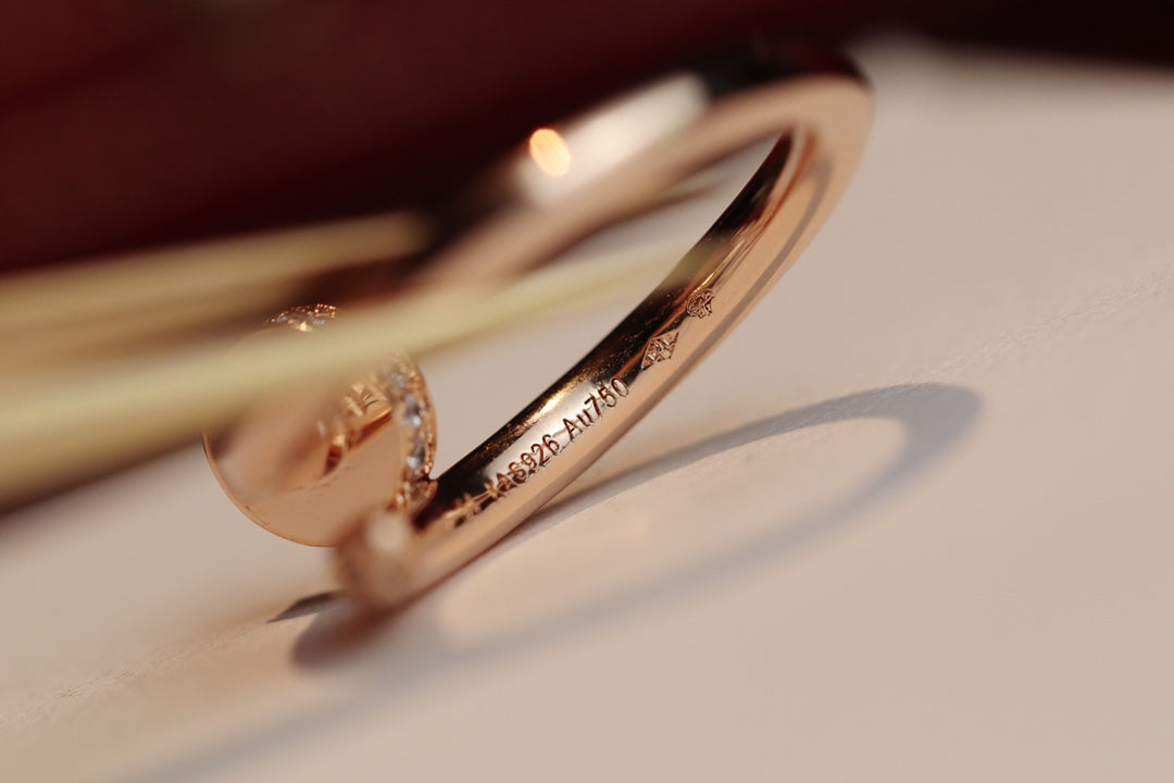 [Vera  Jewelry]JUSTE RING 2.65MM PINK GOLD DIAMOND