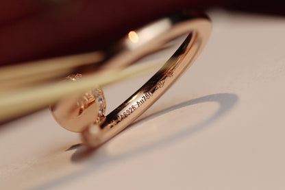 [Vera  Jewelry]JUSTE RING 2.65MM PINK GOLD DIAMOND