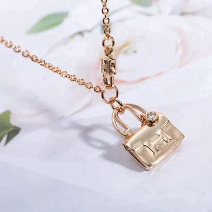 [Vera Jewelry]AMULETTE PEDANT ROSE GOLD NECKLACE