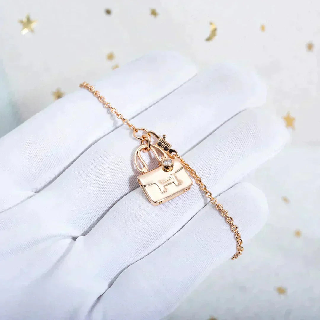 [Vera Jewelry]AMULETTE PEDANT ROSE GOLD NECKLACE