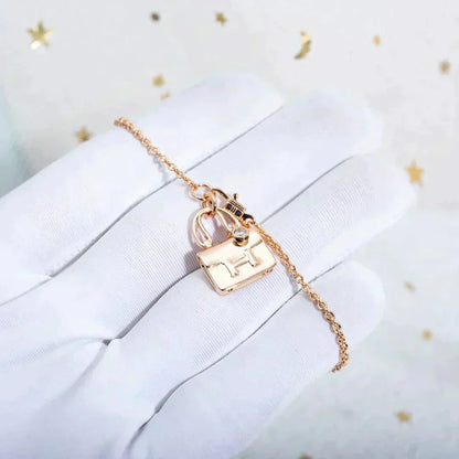 [Vera Jewelry]AMULETTE PEDANT ROSE GOLD NECKLACE
