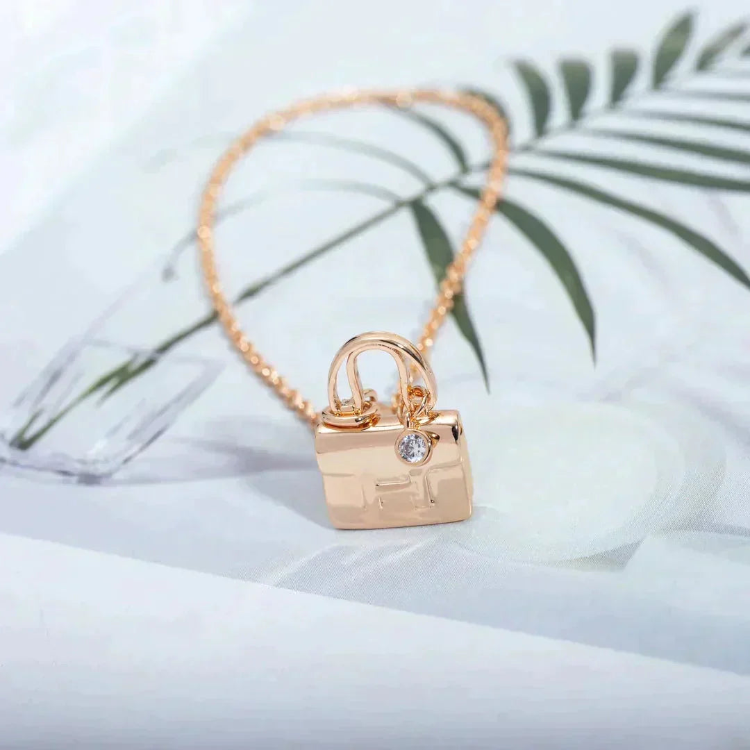 [Vera Jewelry]AMULETTE PEDANT ROSE GOLD NECKLACE